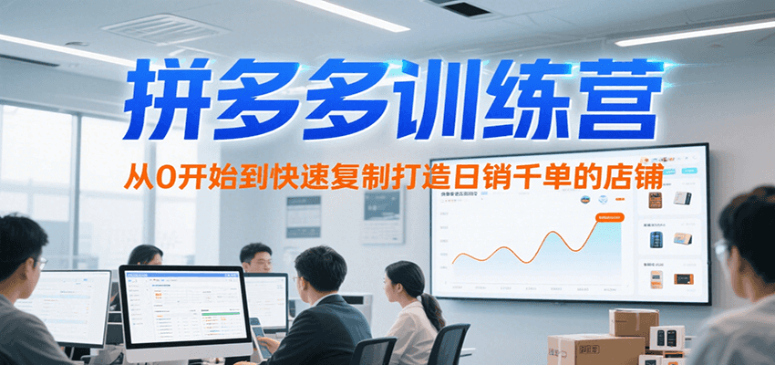拼多多训练营，从0开始到快速复制打造日销千单的店铺（更新7月）-财富区