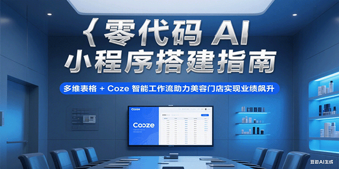 零代码AI小程序搭建指南，多维表格+Coze智能工作流助力美容门店实现业绩飙升-财富区