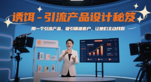 诱饵-引流产品设计秘笈，用一个引流产品，吸引精准客户，让他们主动找你-财富区