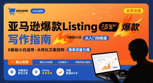 亚马逊爆款Listing写作方法，亚马逊0基础小白也能写爆款自带流量的Listing-财富区