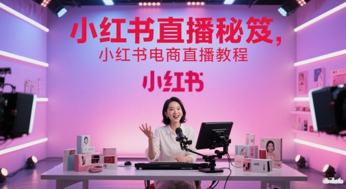 小红书直播秘笈，小红书电商直播教程-财富区