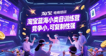 淘宝蓝海小类目训练营， 竞争小，可复制性强-财富区