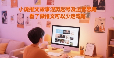小说推文故事混剪起号及运营思路，看了做推文可以少走弯路-财富区