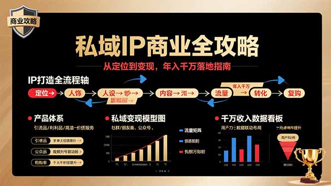 私域IP商业全攻略，从定位到变现，年入千万落地指南-财富区