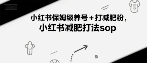 小红书保姆级养号+打减肥粉,小红书减肥打法sop-财富区