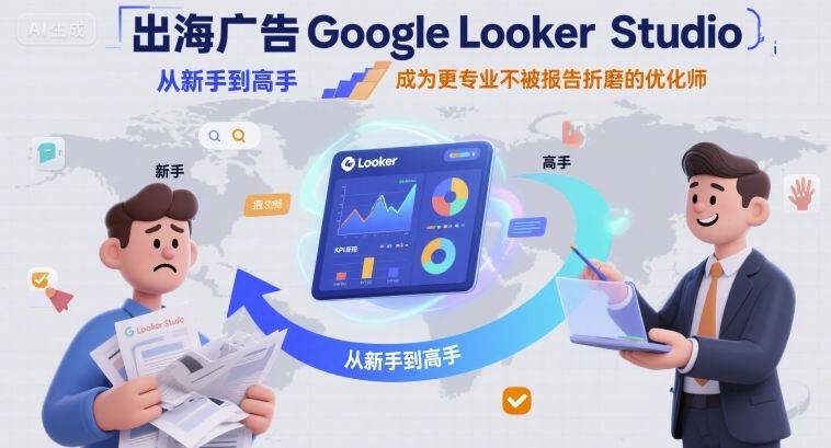 出海广告Google Looker Studio从新手到高手，成为更专业不被报告折磨的优化师-财富区