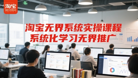 淘宝无界系统实操课程，系统化学习无界推广-财富区