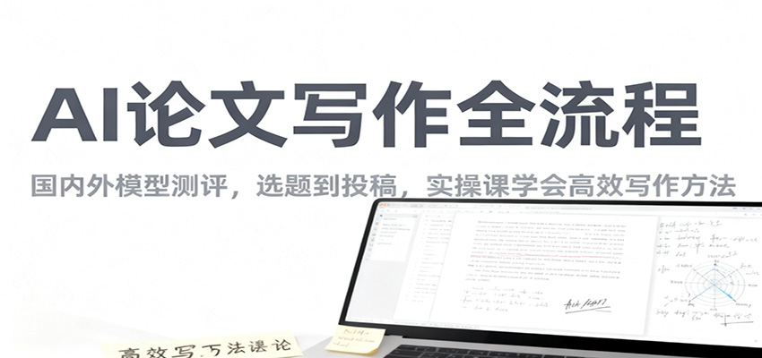 AI论文写作全流程，国内外模型测评，选题到投稿，实操课学高效写作方法-财富区
