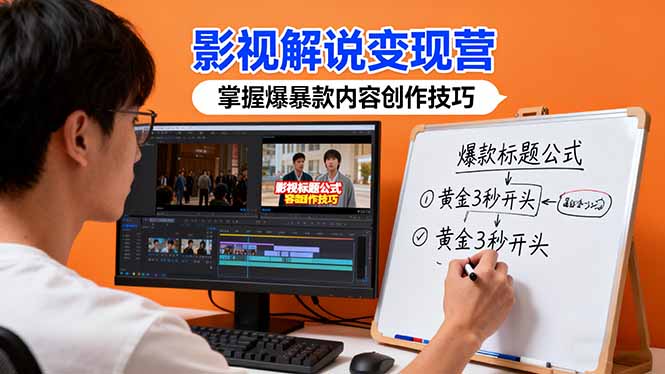 影视解说变现营:通过30+实战案例爆款内容创作技巧,掌握影视解说盈利密码-财富区