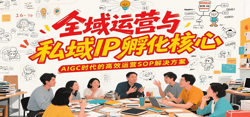 全域运营与私域IP孵化核心，AIGC时代的高效运营SOP解决方案-财富区