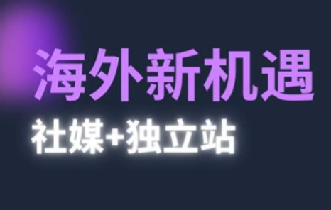 2025出海新机遇(社媒+独立站)，海外新机遇，实现独立站的高效运营与出海-财富区