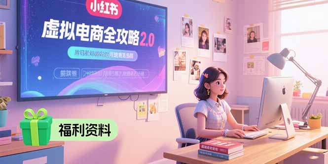 虚拟电商全攻略2.0，开店选品实操流程，账号定位、货源发布、笔记发布技巧-财富区