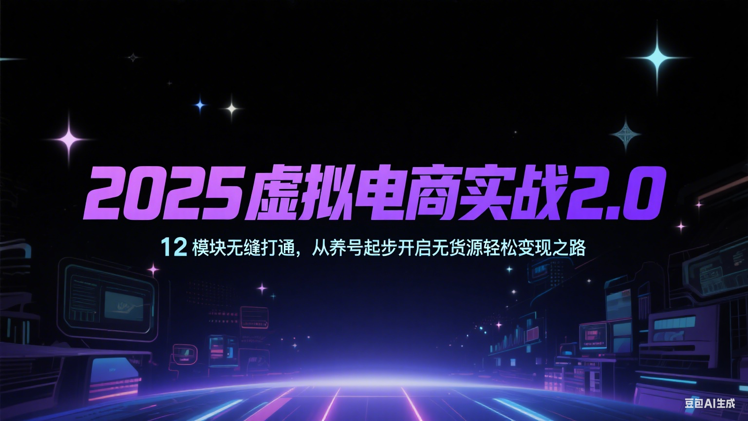 2025虚拟电商实战2.0，12模块无缝打通，从养号起步开启无货源轻松变现之路-财富区
