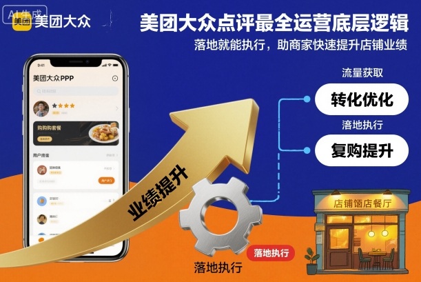 美团大众点评最全运营底层逻辑，落地就能执行，助商家快速提升店铺业绩-财富区