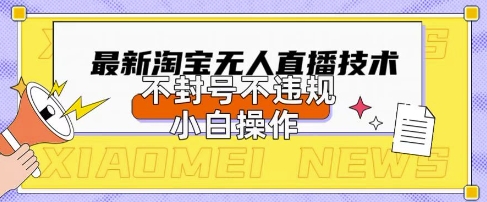 2025年淘宝无人直播带货10.0.全新技术，不违规，不封号，纯小白操作，日入数张【揭秘】-财富区