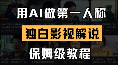 用AI做第一人称独白影视解说，手把手教学，保姆级教程-财富区