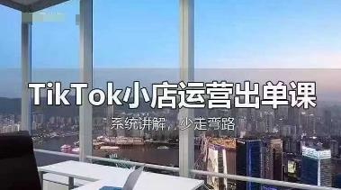 TikTok小店运营出单课，从开店选品、运营出单、发货回款，进行全流程讲解-财富区